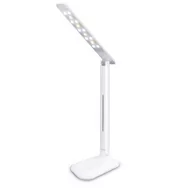 Lampy stojące - Lampa biurkowa LED biała - miniaturka - grafika 1