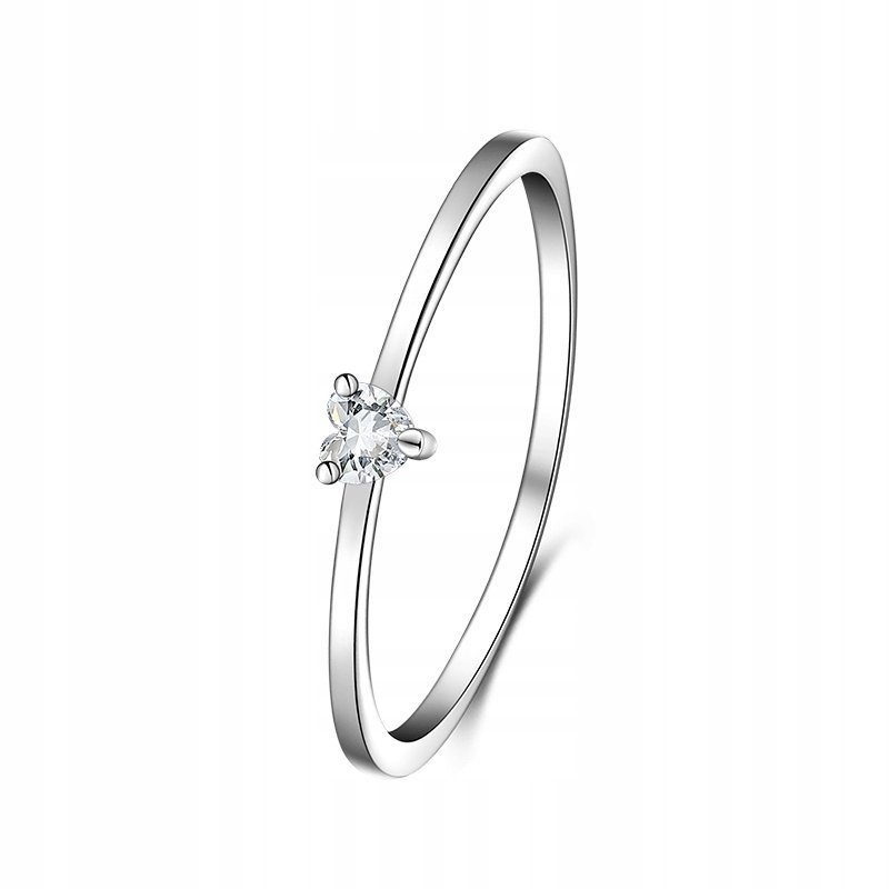 Pierścionek Srebrny 925 Serce Pierścionek R. 12