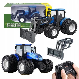 TRAKTOR ZDALNIE STEROWANY NA PILOT SPYCHACZ MASZYNA ROLNICZA ŚWIATŁO DUŻY - Zabawki zdalnie sterowane - miniaturka - grafika 1
