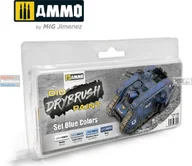Akcesoria i części modelarskie - Vallejo Ammo: DIO Drybrush Paint - Set Blue Colors - miniaturka - grafika 1