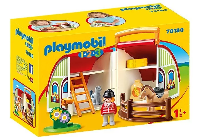 Playmobil 1.2.3 My Take Along Farm 70180