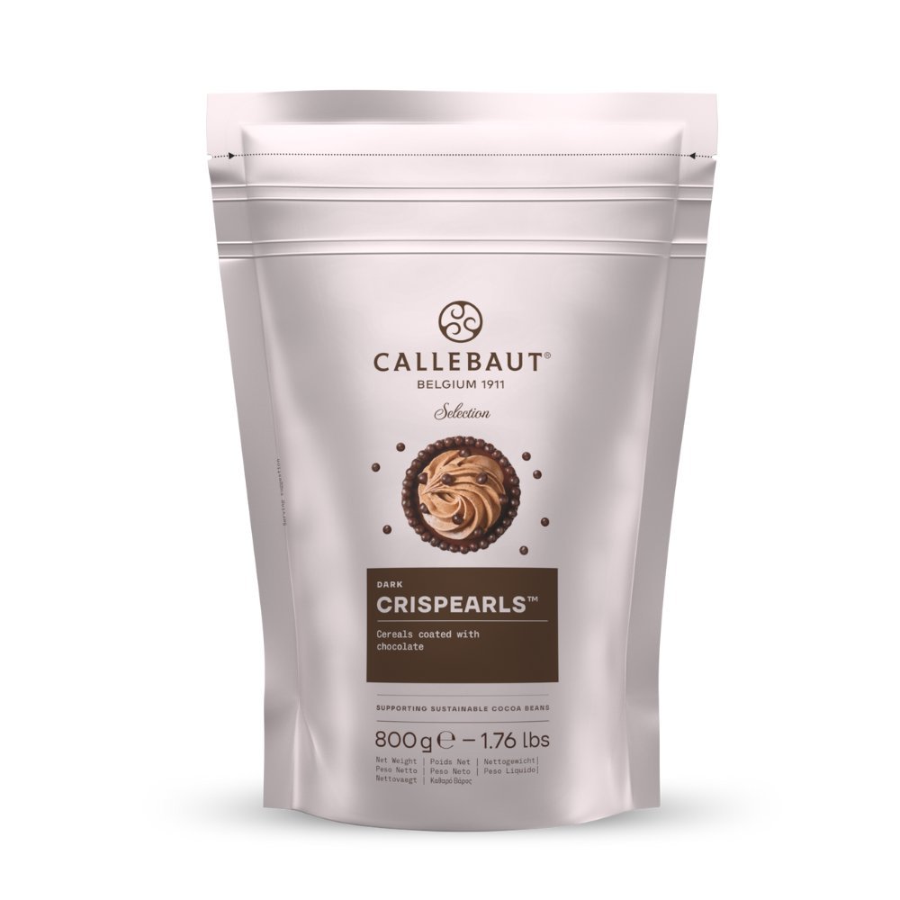 Callebaut Crispearls Dark – chrupiące perełki z ciemnej czekolady 800 g