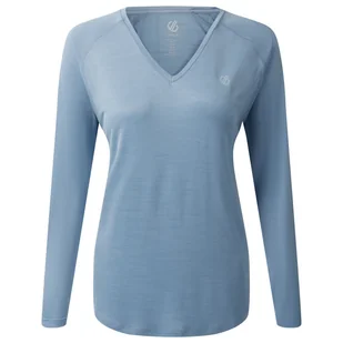 Koszulka damska Dare 2b Discern Tee Rozmiar: XS / Kolor: niebieski/szary - Koszulki sportowe damskie - miniaturka - grafika 1