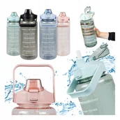 Shakery i bidony sportowe - Motywacyjny Bidon Butelka 2L z Podziałką na Wodę Sport Siłownia Fitness - miniaturka - grafika 1