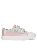 Buty dla dziewczynek - Nelli Blu Trampki CBIC-RAINBOW-01 Kolorowy - miniaturka - grafika 1