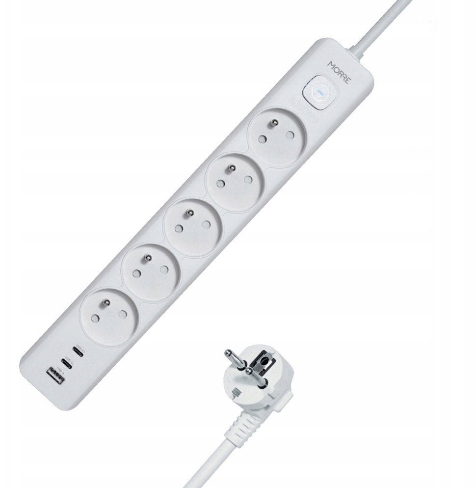 Tiross MORRE LISTWA ZASILAJĄCA 5G USB, 2xUSB-C,1,5m