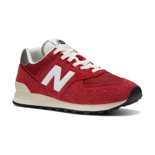 Buty New Balance M U574 (kolor Czerwony, rozmiar 37) - Buty sportowe męskie - miniaturka - grafika 6