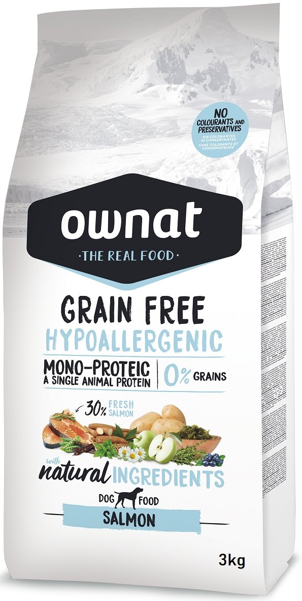 Ownat Grain Free Hypoalergenic Salmon 3 kg