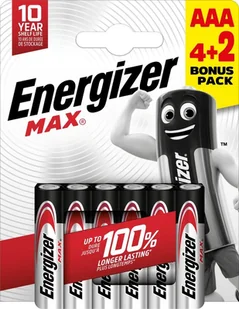 ENERGIZER MAX ALKALINE AAA X6 - Baterie i akcesoria - miniaturka - grafika 1