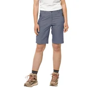 Spodenki damskie - Krótkie spodenki damskie Jack Wolfskin ACTIVATE TRACK SHORTS WOMEN dolphin - 34 - miniaturka - grafika 1