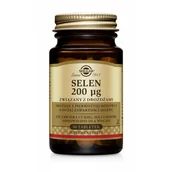 Suplementy naturalne - Solgar Selen 200 mcg związany z drożdżami 50 tabletek - miniaturka - grafika 1