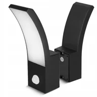 Lampy ogrodowe - Kinkiet Zewnętrzny Lampa Elewacyjna LED Ogrodowa IP44 Czujnik Ruchu PIR 10W - miniaturka - grafika 1