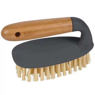 Szczotka do szorowania 15 cm z bambusowym uchwytem MEN068 - Miotły, szufle, mopy - miniaturka - grafika 1