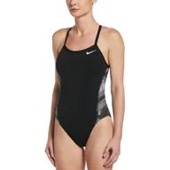 Stroje kąpielowe - Strój pływacki jednoczęściowy damski Nike Multiple Print Racerback Splice One - miniaturka - grafika 1