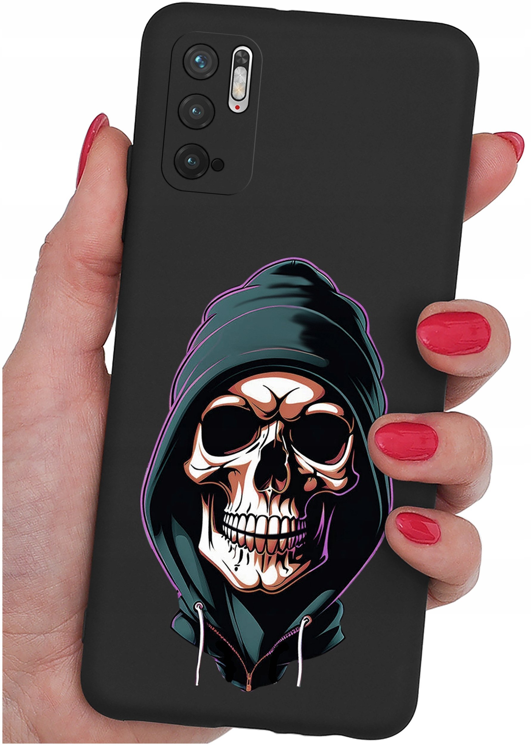 ETUI do Xiaomi Redmi Note 10 5G WZORY SILIKONOWE MATT CASE + SZKŁO 9H
