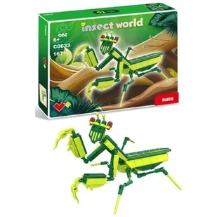 QBI Klocki plastikowe Insect world Modliszka C0633-2 - Klocki - miniaturka - grafika 1