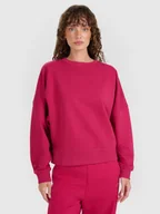 Bluzy damskie - 4F Bluza dresowa nierozpinana bez kaptura damska - różowa M - miniaturka - grafika 1