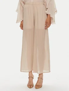 ViCOLO Spodnie materiałowe TB2080 Beżowy Regular Fit - Spodnie damskie - miniaturka - grafika 1