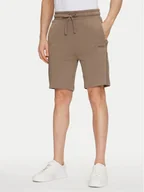 Spodenki męskie - HUGO Szorty sportowe Liam 50540936 Beżowy Regular Fit - miniaturka - grafika 1