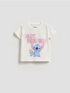 Bluzki dla niemowląt - Reserved - T-shirt Lilo i Stitch - złamana biel - miniaturka - grafika 1