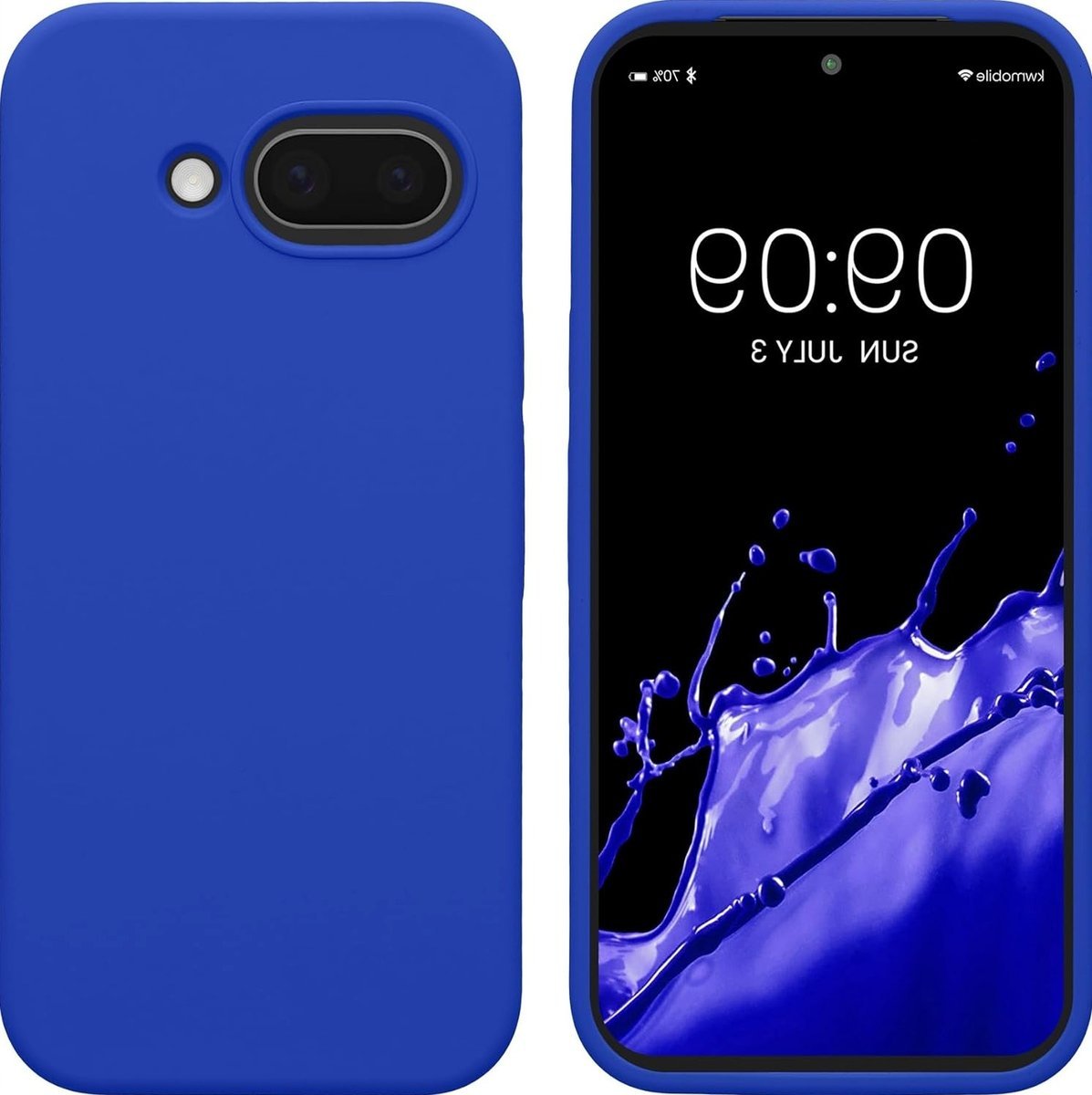 Etui silikonowe z tpu na telefon bałtycki niebieski miękkie wykończenie