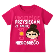 Koszulki dla dziewczynek - fajna KOSZULKA DLA DZIEWCZYNKI - brunetki - miniaturka - grafika 1