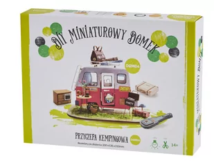 Robotime Technology Miniaturowy domek, DIY, Przyczepa kempingowa - Domki dla lalek - miniaturka - grafika 1