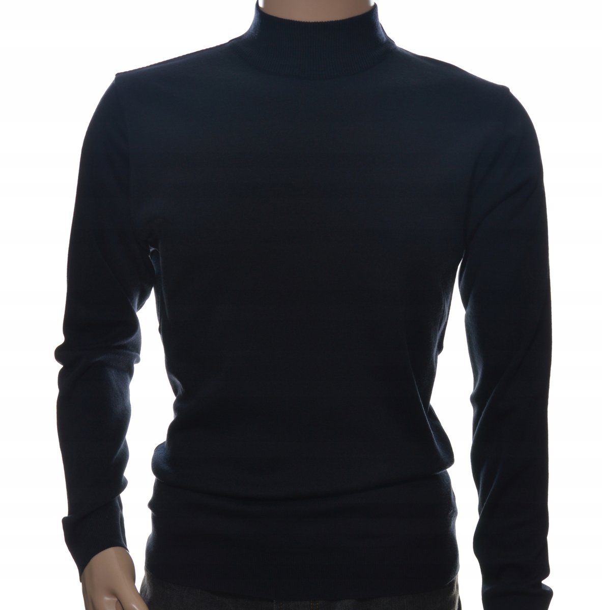 Sweter Męski Klasyczny Elegancki Półgolf Wełna Xl