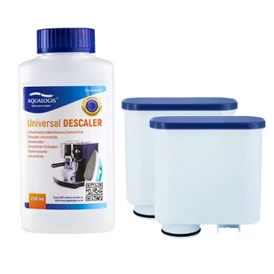 Zestaw Philips - AL-Clean 2szt, Uniwersalny Odkamieniacz 250ml - Akcesoria i części do ekspresów do kawy - miniaturka - grafika 1