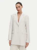 Marynarki i żakiety damskie - Calvin Klein Jeans Marynarka J20J225206 Écru Slim Fit - miniaturka - grafika 1