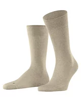 Skarpetki męskie - FALKE Mężczyźni Skarpety Sensitive Malaga M SO Trwała Organiczna Bawełna bezuciskowe 1 Para, Beżowy (Pebble Melange 4044), 39-42 - miniaturka - grafika 1