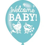 Baby shower i roczek - Balony 27,5cm, welcome baby mix 6 szt. - miniaturka - grafika 1