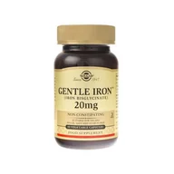 Witaminy i minerały dla sportowców - SOLGAR Gentle Iron 20mg - 90vegcaps. - miniaturka - grafika 1