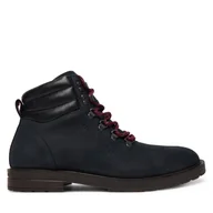 Botki męskie - Trzewiki Tommy Hilfiger Cleated Hilfiger Wrm Hook Boot FM0FM05699 Granatowy - miniaturka - grafika 1