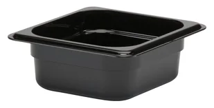 Pojemnik GN 1/6 65 mm z poliwęglanu, czarny CAMBRO, Camwear - Akcesoria gastronomiczne - miniaturka - grafika 1