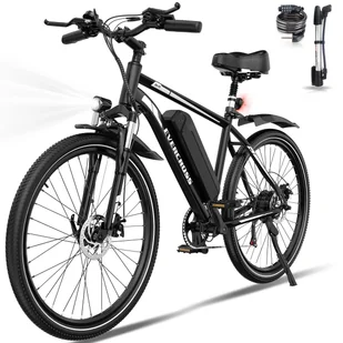 Rower elektryczny 36V 10,4Ah 250W z podwójną amortyzacją - EVERCROSS TECH EK15 - Rowery elektryczne - miniaturka - grafika 1