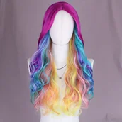 Pozostałe akcesoria fryzjerskie - TEMU Peruka AIDESHAIR dla Kobiet z Gradientem - Objętościowa Kręcona , Włókno Odporność na Wysoką Temperaturę, Ombre od Pastelowej Róż do - miniaturka - grafika 1