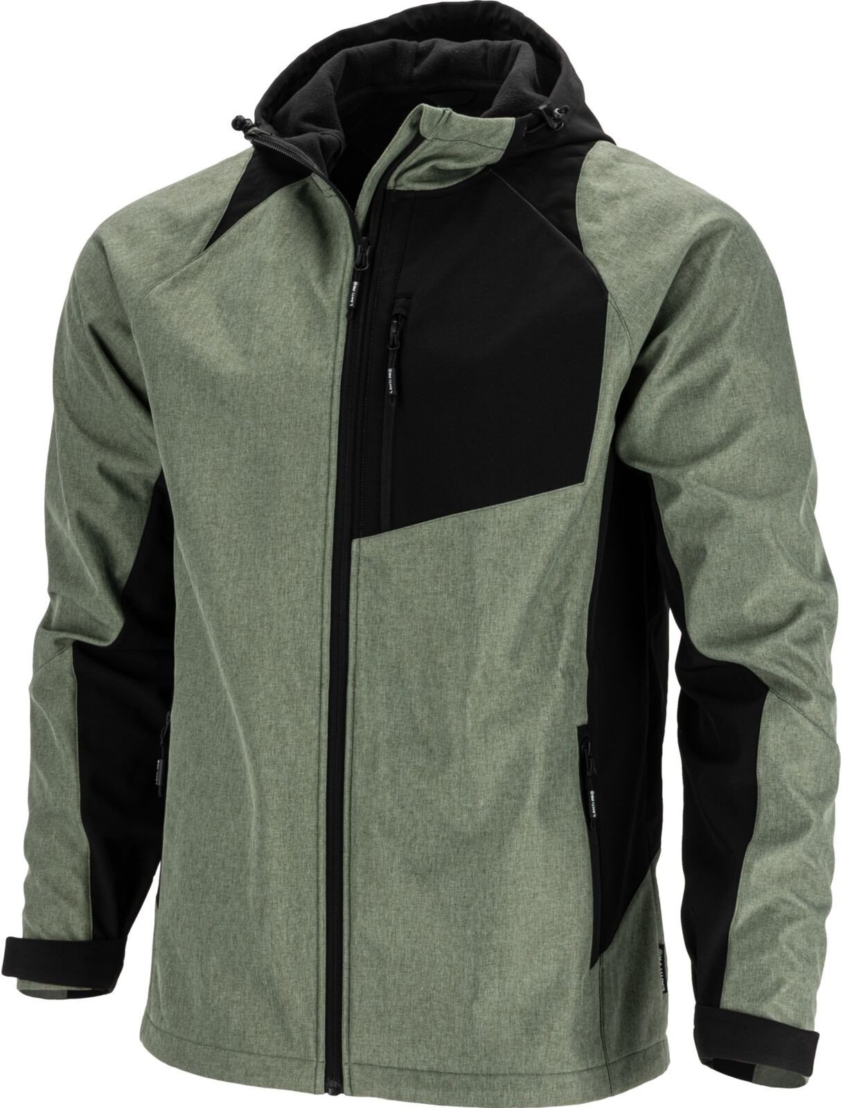 Kurtka softshell z kapt. zielono-czarna,