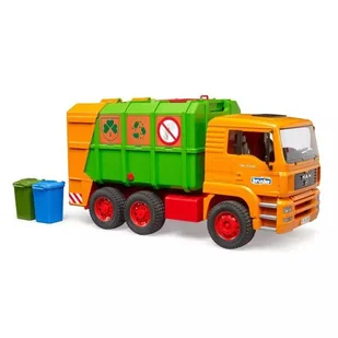 Bruder: Śmieciarka do selektywnej zbiórki odpadów MAN TGA - Samochody i pojazdy dla dzieci - miniaturka - grafika 1
