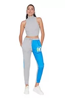 Spodnie damskie - Trendyol Damskie spodnie dresowe o normalnej talii Skinny Fit Jogger, granatowy, M - miniaturka - grafika 1