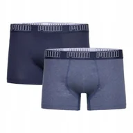 Majtki męskie - Puma Bokserki Męskie Majtki Boxer 2P Granatowe/Niebieskie R.M - miniaturka - grafika 1