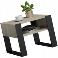 Ławy i stoliki kawowe - Nowoczesny stolik do salonu - dąb sonoma+czarny T6-G60 - miniaturka - grafika 1