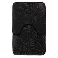 Dywaniki łazienkowe - Komplet dywaników łazienkowych FLORYDA 2 sztuki czarny - miniaturka - grafika 1