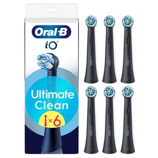 Końcówka szczoteczki ORAL-B iO Ultimate Clean Czarny (6 szt.) (Usuwa płytkę bakteryjną) - Końcówki do szczoteczek elektrycznych - miniaturka - grafika 1