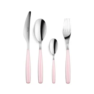 Vialli Design Komplet sztućców 24 szt Diva różowy 25608 - Zestawy sztućców - miniaturka - grafika 2