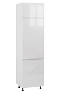 Meble kuchenne - Rimini Słupek Pod Zabudowę Lodówki Wysoki Prawy Dl-60-220 Biały Połysk - miniaturka - grafika 1