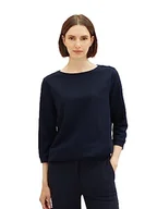 Koszulki i topy damskie - TOM TAILOR Damska koszulka z rękawem 3/4, 10668-sky Captain Blue, 3XL - miniaturka - grafika 1