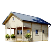 Altany ogrodowe - Domek letniskowy z tarasem i antresolą KIRYD 65m2 - Nordenwood - miniaturka - grafika 1