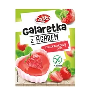 Zdrowa żywność - Celiko Bezglutenowa galaretka truskawkowa z agarem 45g - miniaturka - grafika 1