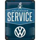 Dekoracje domu - Nostalgic-Art 26184 tabliczka blaszana z napisem Volkswagen Service, 15 x 20 cm 26184 - miniaturka - grafika 1